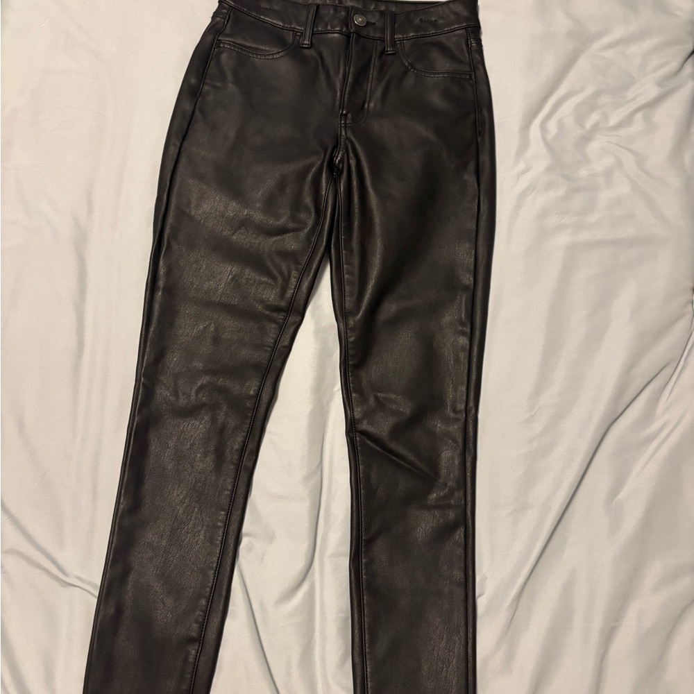 American Eagle Outfitters Black Faux Leather Leggings